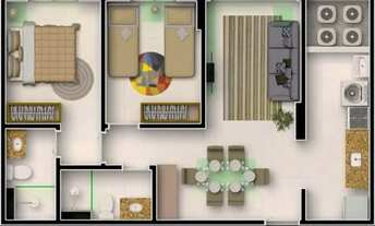 Imagem: Apartamento para venda possui 53 metros