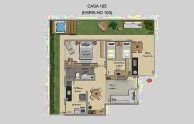 Imagem 6: Apartamento para Venda em Ribeirão das Neves, Bom Sossego, 2 dormitórios, 1 banheiro, 1 va