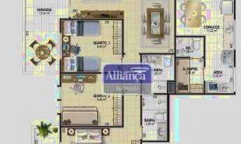 Imagem 3: Apartamento com 3 dormitórios à venda, 118 m² por R$ 1.350.000 - Piratininga - Niterói/RJ
