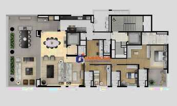 Imagem 4: Apartamento com 4 dormitórios à venda, 278 m² por R$ 4.950.000,00 - Moema - São Paulo/SP