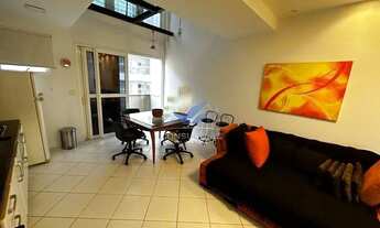 Imagem: Flat com 1 dormitório para alugar, 72 m²