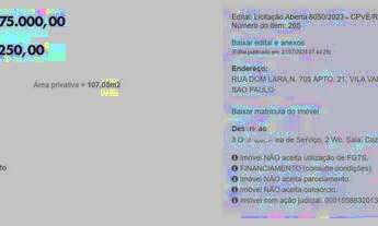 Imagem 3: Apartamento à venda, 107 m² por R$ 242.250,00 - Vila Valença - São Vicente/SP