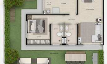 Imagem 2: Vista dos Cedros 100% porcelanato 2qts / 1 suite no Planalto