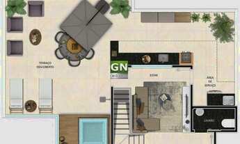 Imagem 6: Cobertura à venda, 3 quartos, 1 suíte, 2 vagas, Santo Antônio - Belo Horizonte/MG