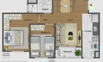 Imagem 2: Apartamento 2 quartos com vaga - Living Parque Jardim Jasmim - Jacarepaguá/Barra