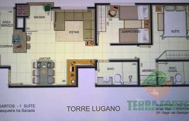Imagem 5: Apartamento com 2 quartos no CONDOMINIO TORRE LUGANO - Bairro Centro em Cambé