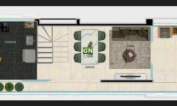 Imagem 4: Cobertura à venda, 2 quartos, 1 suíte, 2 vagas, Funcionários - Belo Horizonte/MG