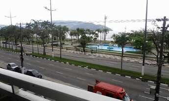 Imagem 2: Frente total mar com sacada 110 m2 com 2 quartos - Santos - SP
