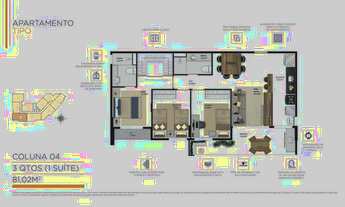 Imagem 5: Apartamento com 3 dormitórios à venda em Vitória