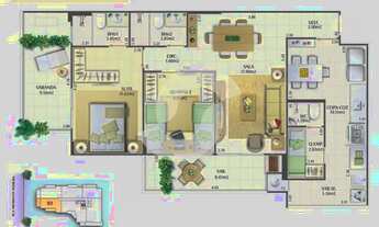 Imagem 2: Apartamento de 2 quartos com varanda e lazer completo no Ingá - Niterói - Rio de Janeiro