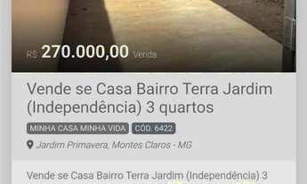 Imagem: Terra Jardim (Independência) 03 quartos