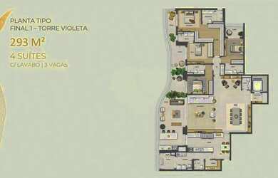 Imagem 4: Apartamento com 4 quartos à venda em Água Branca - SP