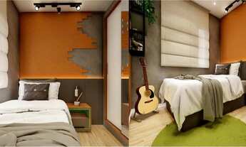 Imagem 6: Apartamento á venda sendo 30m² a 50m² planta 1 e 2 Dorms + varanda + vaga (direto com con