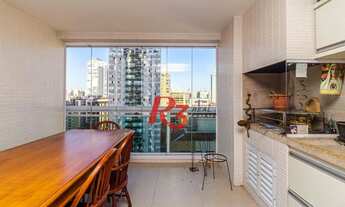 Imagem 2: Apartamento com 2 dormitórios para alugar, 128 m² por R$ 11.000,00/mês - Aparecida - Santo