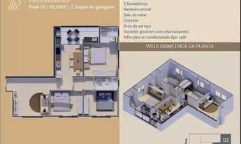 Imagem 6: Apartamento (Padrão), com 3 quartos e 2 banheiros à Venda, 85 m² em Itajubá/MG
