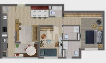 Imagem 5: RRCOD4398 Apartamento 64m² CONDOMÍNIO ARUANÃ 601 - OPORTUNIDADE - 2 Suíte 2 Vagas - Tambor