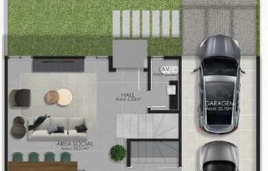 Imagem 5: Sobrado Triplex em condomínio com 3 suítes, 2 vagas de garagem no Santa Felicidade - Curit