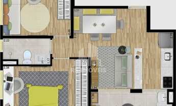 Imagem 2: RRCOD4390 Apartamento 52m² CONDOMÍNIO ÁPICE PARK - OPORTUNIDADE - 2 Dorms 2 Vagas - Baruer
