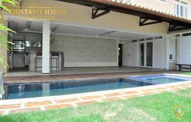 Imagem 3: Casa com 4 dormitórios para alugar, 370 m² por R$ 14.257,83/mês - Alphaville Fortaleza - F