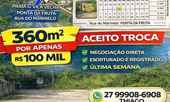 Imagem: Lotes à venda no Balneário Ponta da Fruta