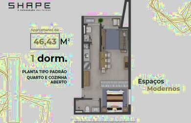 Imagem 7: RRCOD3594 - EM BREVE LANÇAMENTO CONDOMÍNIO SHAPE ALPHAVILLE - PLANTAS DE 46m²/ 55m²/ 70m²
