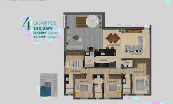 Imagem 7: Apartamento com 4 dormitórios à venda em Belo Horizonte