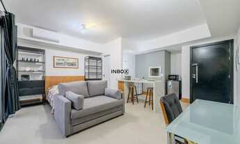 Imagem 2: Studio com 37m², totalmente mobiliado, 1 vaga