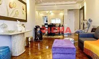 Imagem 2: Apartamento com 3 dormitórios à venda, 182 m² por R$ 940.000,00 - Aparecida - Santos/SP