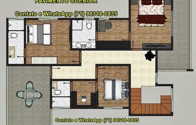 Imagem 5: Casa em Lauro de Freitas, 4/4, suítes, closet, 02 vagas, condomínio