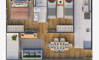 Imagem 7: Apartamento com Zero de entrada