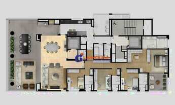 Imagem 3: Apartamento com 4 dormitórios à venda, 278 m² por R$ 4.950.000,00 - Moema - São Paulo/SP