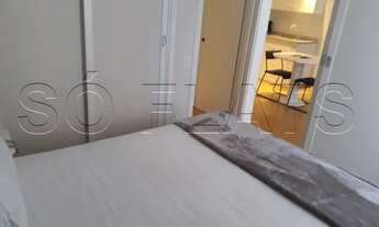 Imagem 7: Flat mobiliado reforado, com 1x dormitório em andar alto no Jardim Paulista. Sem burocraci