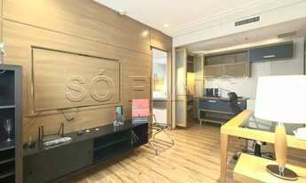 Imagem 4: Flat lindo e moderno disponível para locação no Itaim Bibi com 1 dormitório e 1 vaga