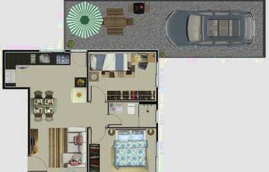 Imagem 2: Apartamento para venda possui 63 metros quadrados com 2 quartos em Vila Nova - Joinville