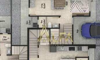 Imagem 4: Sobrado com 2 dormitórios à venda, 63 m² por R$ 290.000 - Quinta dos Açorianos - Barra Vel