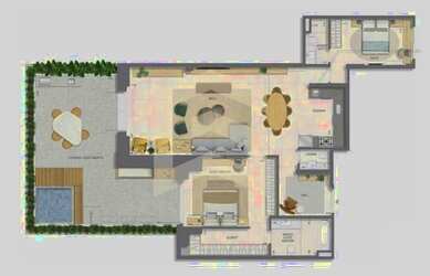 Imagem 4: Apartamento para Venda em Rio de Janeiro, Glória, 2 dormitórios, 2 suítes, 3 banheiros, 2