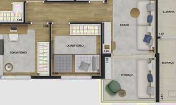 Imagem 7: Apartamento para venda possui 66 metros quadrados com 3 quartos em Vila Dom Pedro I - São