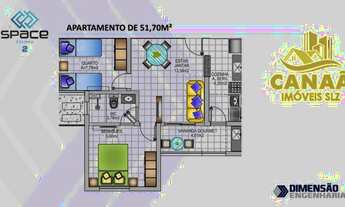 Imagem 7: Vende-se Aptos no Parque Atenas - Condomínio Space Calhau 2 - 02 Quartos sendo 01 Suíte