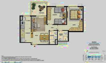 Imagem 5: Apartamento com 2 dormitórios à venda, 56 m² por R$ 380.000,00 - Centro - Nova Iguaçu/RJ