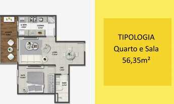 Imagem 2: Apartamento 1 quarto no Caminho das árvores, 50 m²