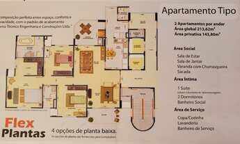 Imagem: Apartamento 144 m2 - Condomínio Aquarelle