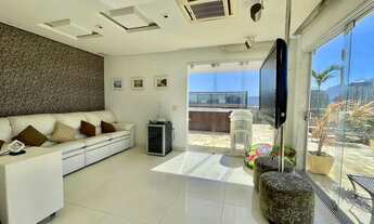 Imagem 6: Barra Waterways praia! 289m² cobertura duplex decorada 3 qtos/ 1 ste + dep. 3 vagas!