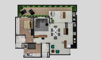 Imagem 7: Apartamento para venda tem 77 metros quadrados com 2 quartos em Morumbi - Paulínia - SP