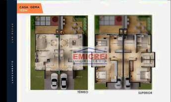 Imagem 2: EMICREI VENDE Casa com 3 dormitórios à venda, 122 m² por R$ 860.000 - Morro do Espelho - S