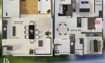 Imagem 6: Apartamentos de 02 e cobertura duplex com 03 quartos, no Altiplano/Cabo Branco