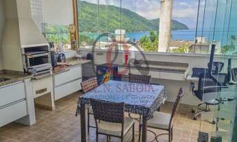 Imagem 7: Cobertura toda decorada com vista privilegiada para o mar