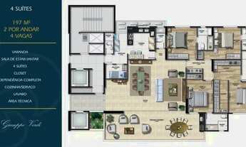 Imagem 5: Apartamento à venda, 4 quartos, 4 suítes, 4 vagas, Alphaville I - Salvador/BA