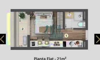 Imagem 2: Apartamento com 1 dormitório à venda, 21 m² por R$ 312.000,00 - Brooklin - São Paulo/SP