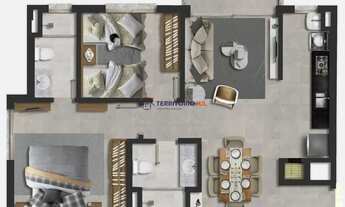 Imagem 3: Apartamento com 2 dormitórios à venda, 73 m² por R$ 710.000,00 - Passo d'Areia - Port