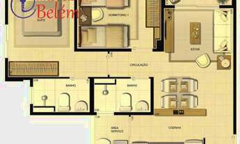 Imagem 2: Imóveis Belém Vende Apto no Total Life 2/4 Com Suite